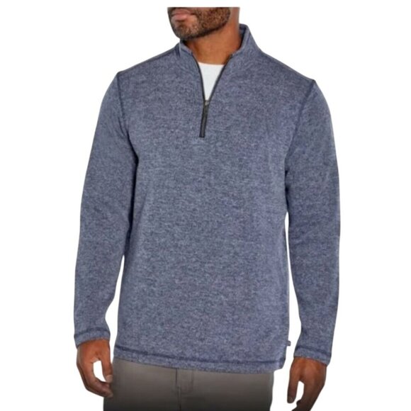 GAP Vintage 100% Merino Wool Gray 1/4 Zip Sweater Size M - Picture 3 of 6